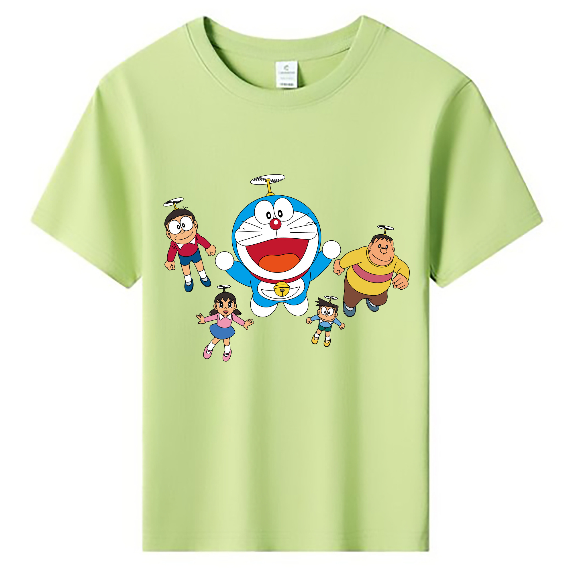 （画像用） ドラえもん 骨川 スネ夫 Doraemon Honekawa Suneo 綿100％キッズTシャツ（フロントプリント）